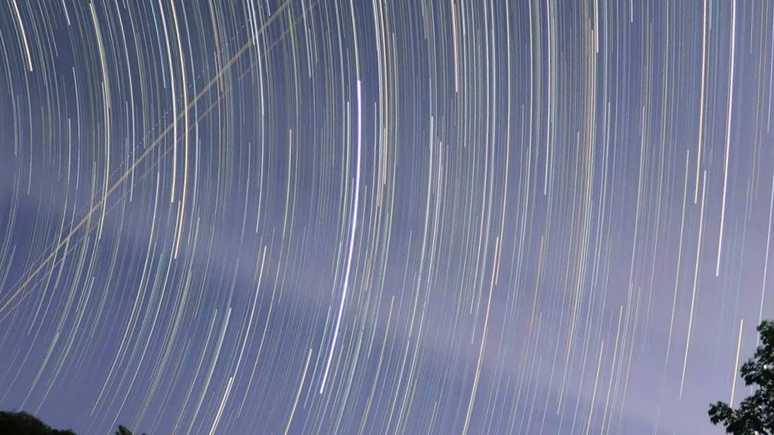 Star trails over Palawan